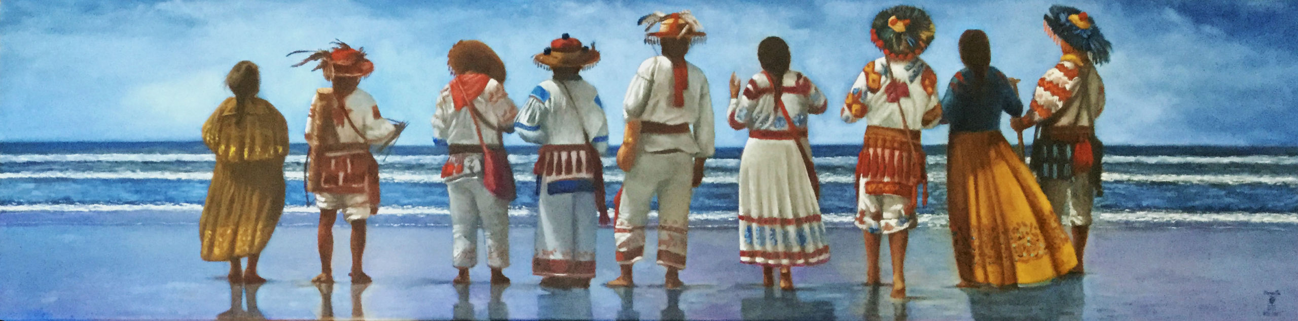 Wixarika Offering – Oil on Canvas