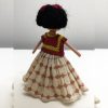 Mini Frida Kahlo Doll in Red Huipil & Printed Skirt