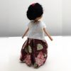 Mini Frida Kaho Doll in Embroidered White Huipil