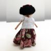 Mini Frida Kaho Doll in Embroidered White Huipil