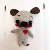 felt dog3 Miniature Felt Dog Doll
