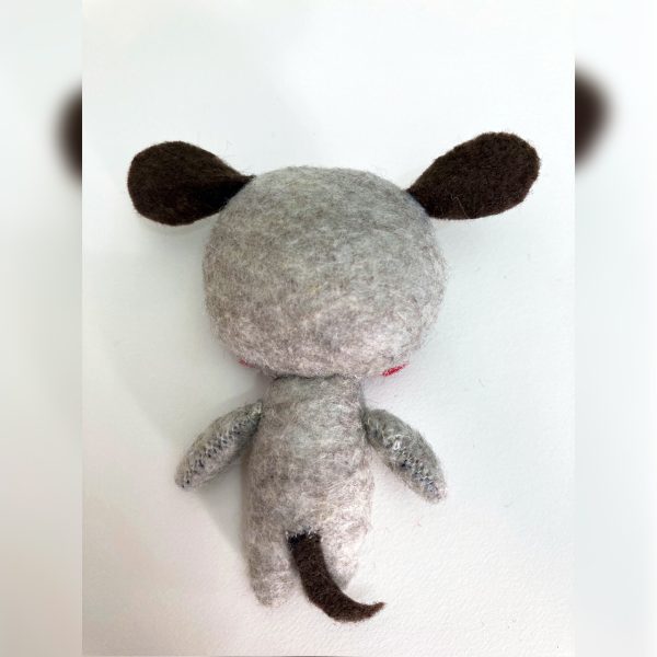 felt dog7 Miniature Felt Dog Doll