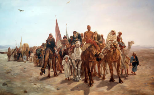 Pilgrims going to Mecca